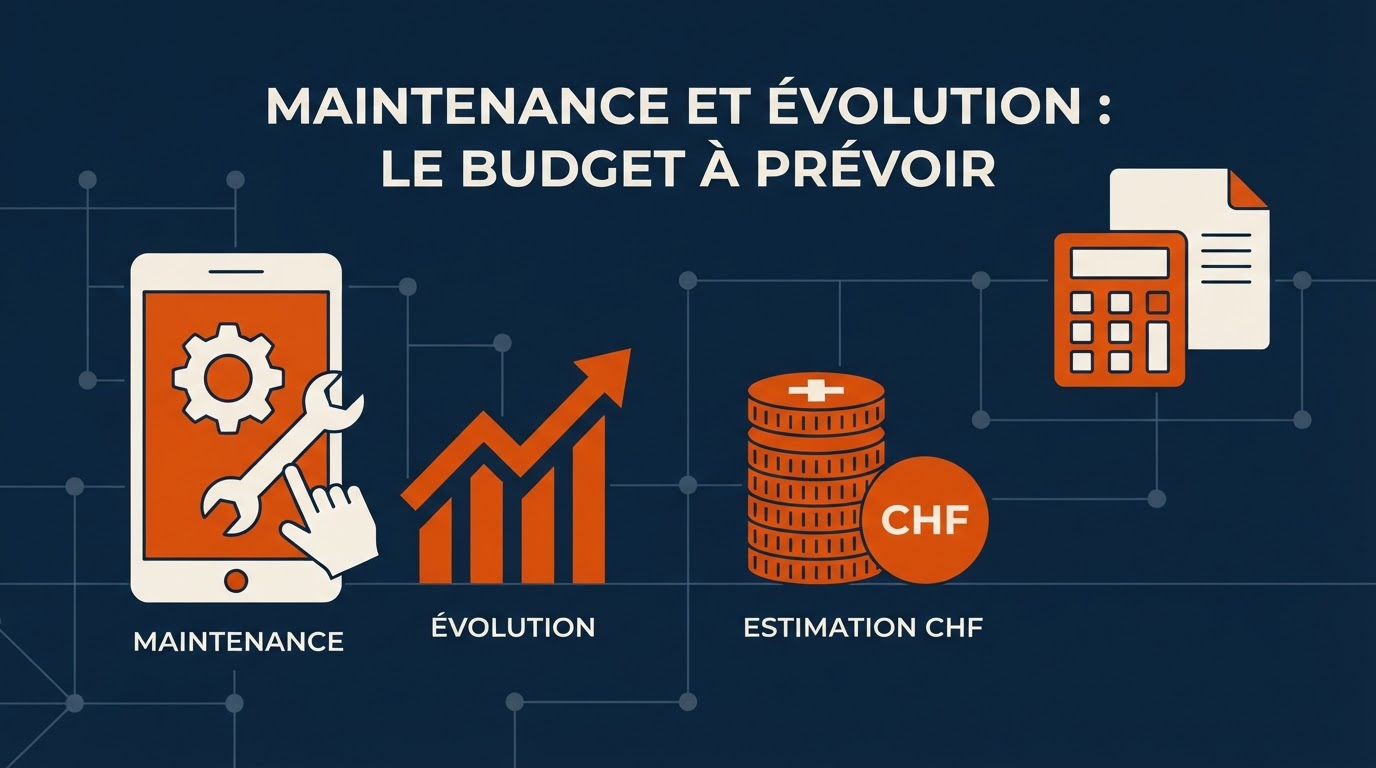 Maintenance et évolution d'une app sur mesure : le budget à prévoir en CHF
