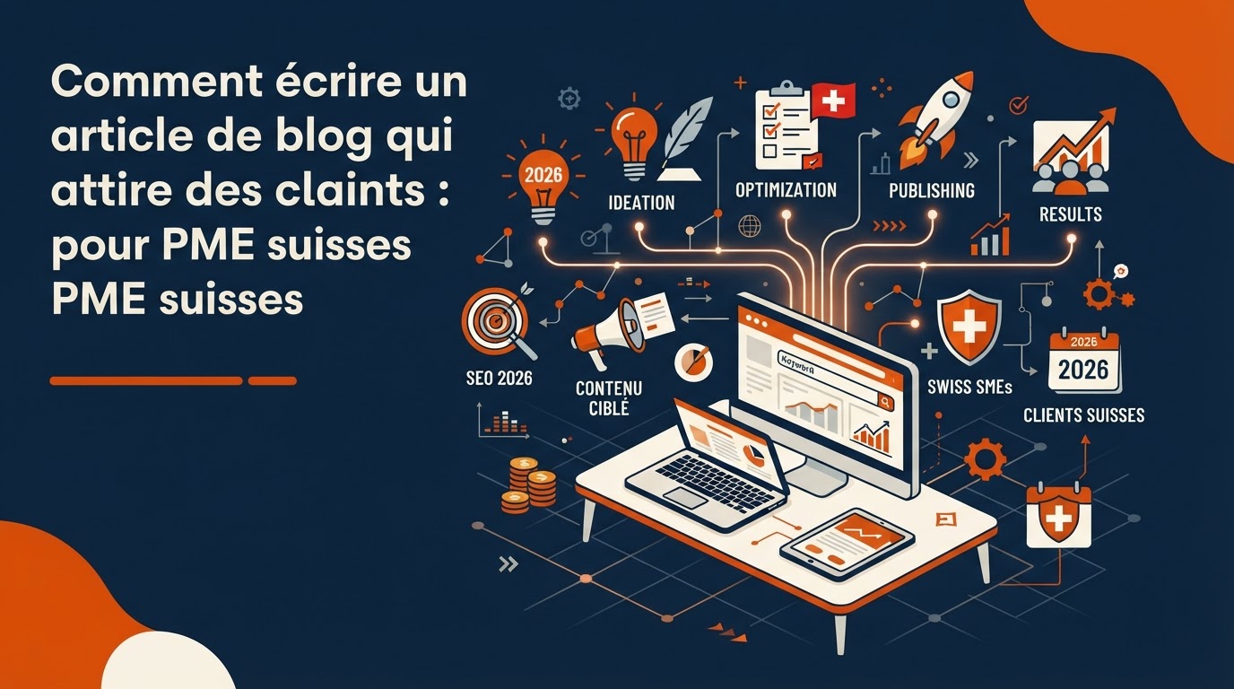 Comment écrire un article de blog qui attire des clients : Guide SEO 2026 pour PME suisses