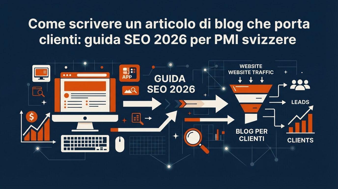 Come scrivere un articolo di blog che porta clienti: guida SEO 2026 per PMI svizzere