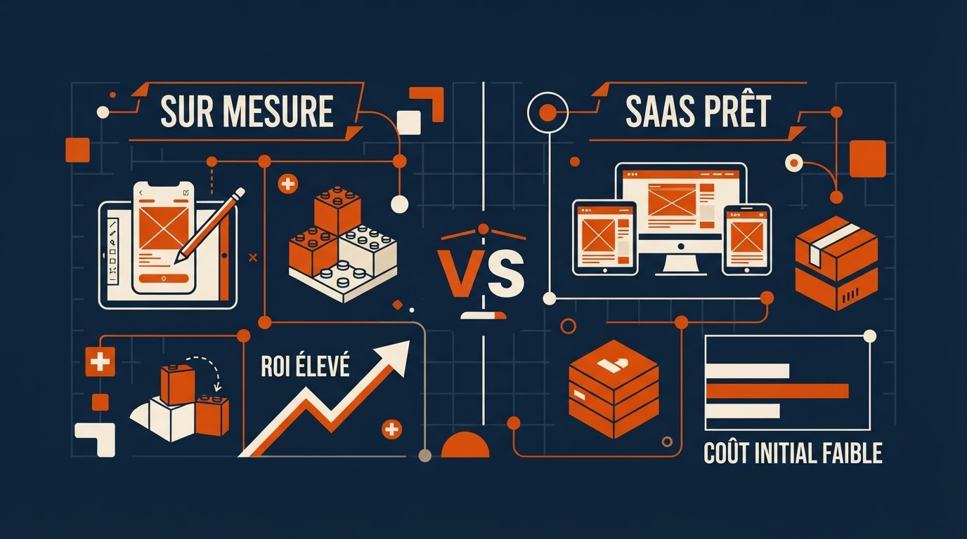 App sur mesure vs SaaS : Guide des coûts et avantages pour les PME suisses