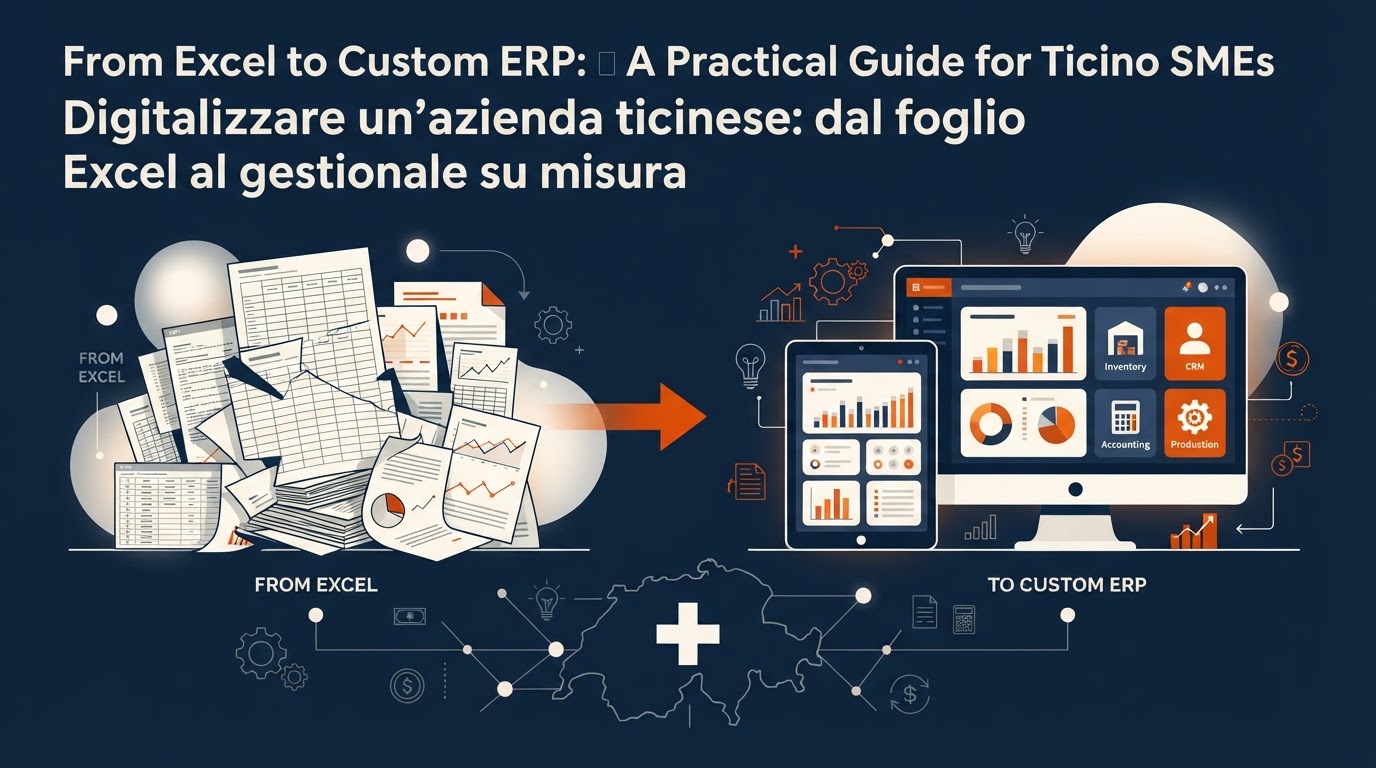 From Excel to Custom ERP: A Practical Guide for Ticino SMEs