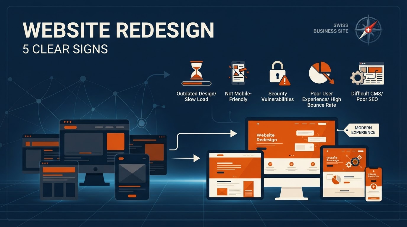 Website Redesign: 5 Clear Signs It’s Time to Refresh Your Swiss Business Site