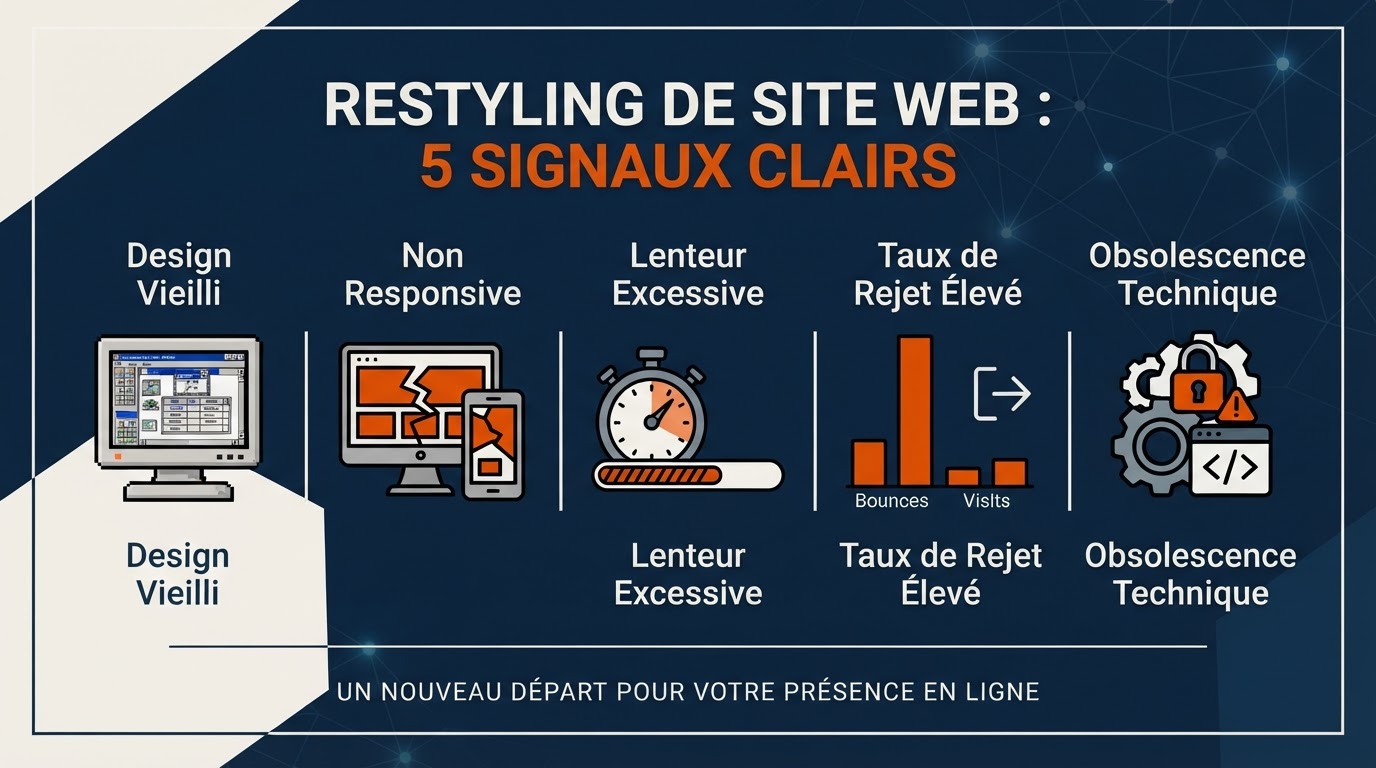 Restyling de site web : 5 signaux clairs qu'il est temps de renouveler votre présence en ligne